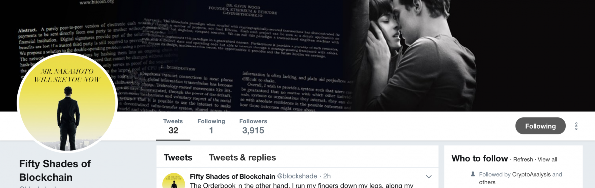 Fifty Shades of Blockchain Gives Crypto a Saucy Side